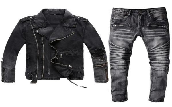 winter mens black denim two piece set new autumn fashion slim denim jackets and biker jeans vintage 2pcs sets brand clothes suits6310186, Gray
winter mens black denim two piece set new autumn fashion slim denim jackets and biker jeans vintage 2pcs sets brand clothes suits6310186, Gray