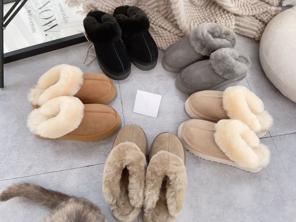 designer winter australia u sheepskin suede wgg slippers sherpa disquette women's platform shearling fur lined fluff plush wool fur sli, Black
designer winter australia u sheepskin suede wgg slippers sherpa disquette women's platform shearling fur lined fluff plush wool fur sli, Black