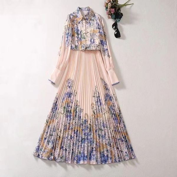 european and american women's clothing 2023 autumn new lapel long sleeve pink flower print fashion pleated dress xxl, Black;gray
european and american women's clothing 2023 autumn new lapel long sleeve pink flower print fashion pleated dress xxl, Black;gray