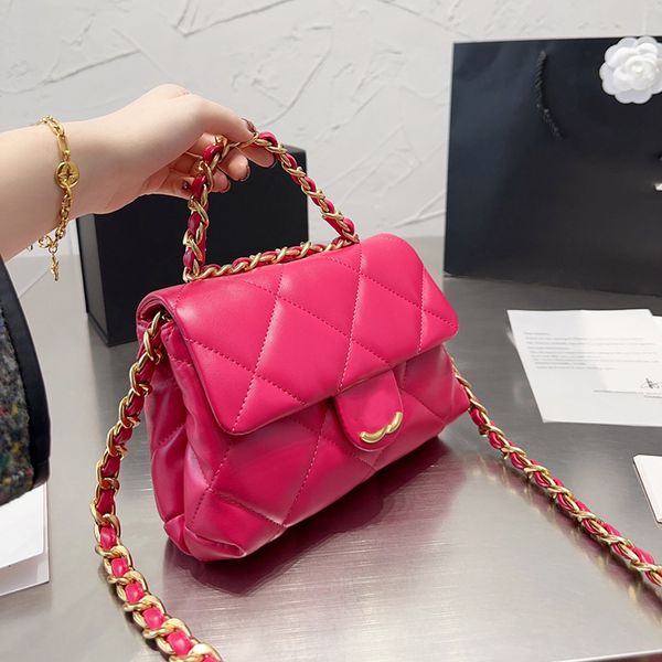 22 cf fashion womens shoulder bag braided chain handle luxury handbag matelasse chain crossbody bag leather flap flap metal buckle makeup ba
22 cf fashion womens shoulder bag braided chain handle luxury handbag matelasse chain crossbody bag leather flap flap metal buckle makeup ba