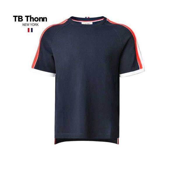 trendy tb thonn british leisure summer men's and women's fashion side stripe round neck short sleeve cotton t-shirt, Black;brown
trendy tb thonn british leisure summer men's and women's fashion side stripe round neck short sleeve cotton t-shirt, Black;brown
