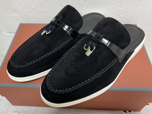 5a 5972 slippers loropiana lp suede summer on the go charms babouche loafers sandals mules discount desinger shoes for women size 35-42 fend, Black
5a 5972 slippers loropiana lp suede summer on the go charms babouche loafers sandals mules discount desinger shoes for women size 35-42 fend, Black
