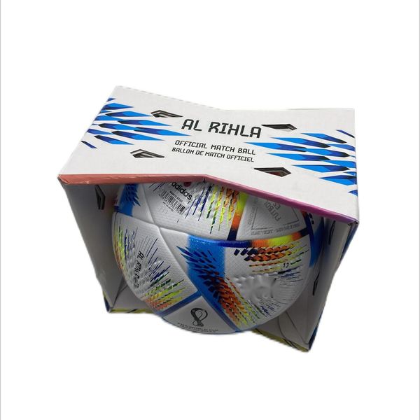 soccer balls 2022 world cup group stage football al rihla official size 4 5 material high-end replica with box3243432
soccer balls 2022 world cup group stage football al rihla official size 4 5 material high-end replica with box3243432