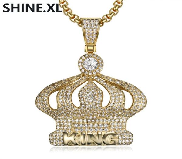 18k gold plated micro paved cubic zircon crown pendant necklace men hip hop bling jewelry gift9847430, Silver
18k gold plated micro paved cubic zircon crown pendant necklace men hip hop bling jewelry gift9847430, Silver