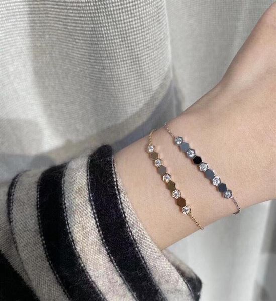 classic high jewelry 925 sterling silver honeycomb bracelet 18k gold plated ladies charm rose313c3832435, Golden;silver
classic high jewelry 925 sterling silver honeycomb bracelet 18k gold plated ladies charm rose313c3832435, Golden;silver