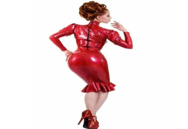 casual dresses women glossy pvc fetish fashion party dress long puff sleeve latex leather midi plus size pole dancing club co7381481, Black;gray
casual dresses women glossy pvc fetish fashion party dress long puff sleeve latex leather midi plus size pole dancing club co7381481, Black;gray