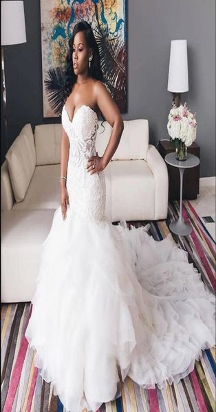 vintage 2021 mermaid wedding dresses lace bodice sweetheart neck lace up plus size bridal gown south african9598854, White
vintage 2021 mermaid wedding dresses lace bodice sweetheart neck lace up plus size bridal gown south african9598854, White