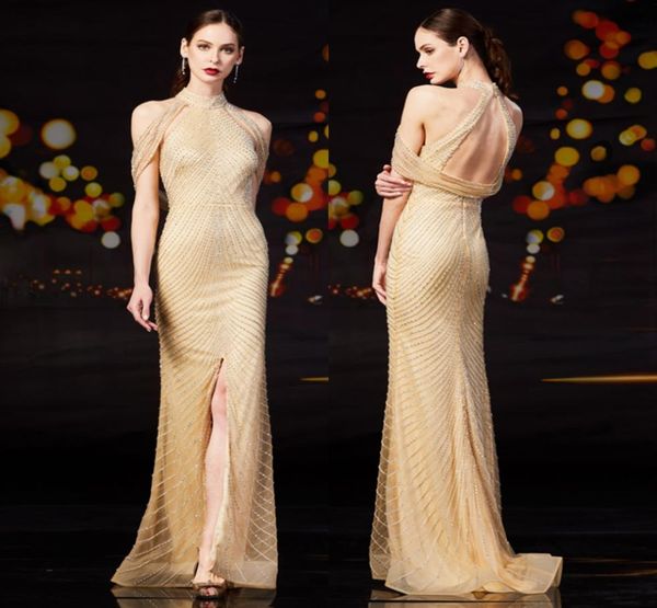 custom made high neck front slit champagne evening dresses robe longue luxury crystal mermaid prom dresses6298654, Black;red
custom made high neck front slit champagne evening dresses robe longue luxury crystal mermaid prom dresses6298654, Black;red