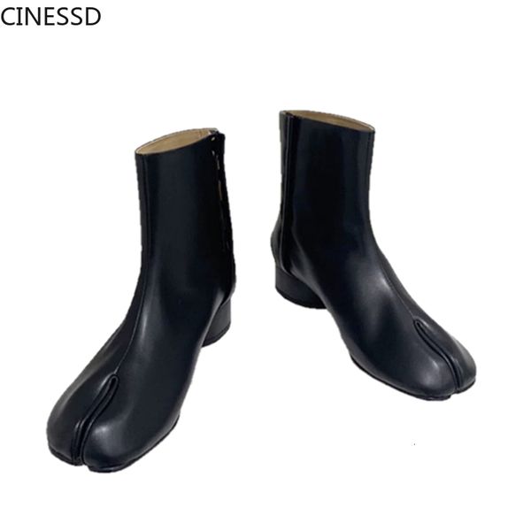 boots women split toe ninja tabi boots leather ankle boot mm6 luxury brand design round heels 3.5cm7.5cm heel lady shoes woman boots a230812, Black
boots women split toe ninja tabi boots leather ankle boot mm6 luxury brand design round heels 3.5cm7.5cm heel lady shoes woman boots a230812, Black