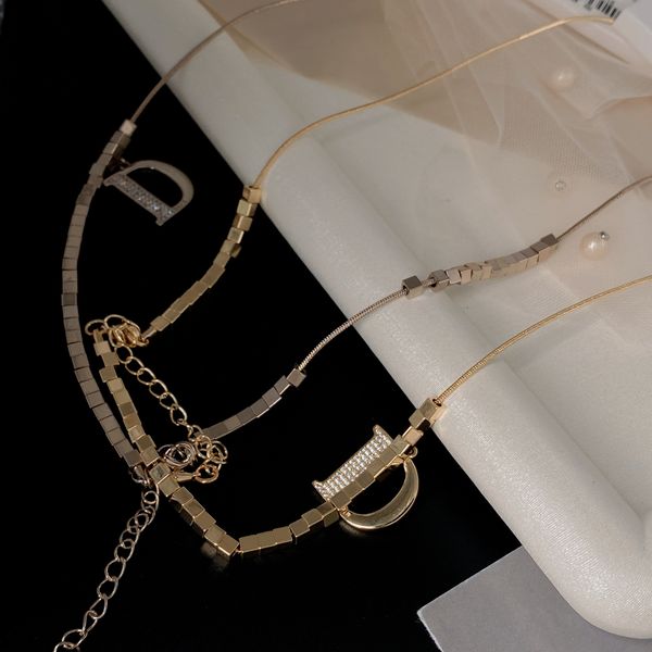 designer inlaid zircon diamond d letter pendant necklace collar chain simple square necklace, Silver
designer inlaid zircon diamond d letter pendant necklace collar chain simple square necklace, Silver