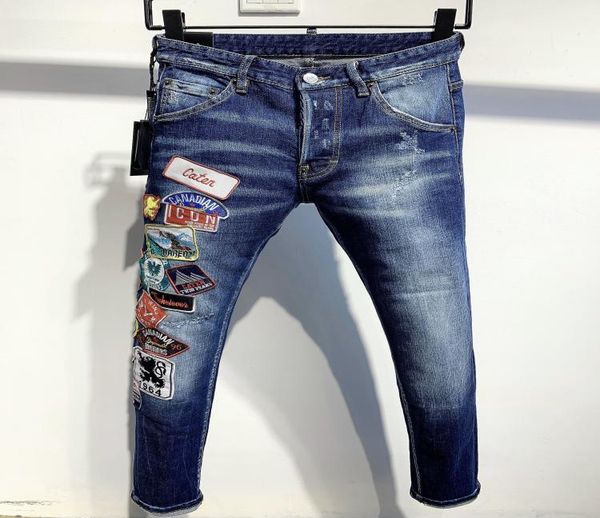 21s mens jeans designer ripped skinny trousers moto biker hole slim fashion brand distressed ture denim pants hip hop men d2 9808 8273886, Blue
21s mens jeans designer ripped skinny trousers moto biker hole slim fashion brand distressed ture denim pants hip hop men d2 9808 8273886, Blue