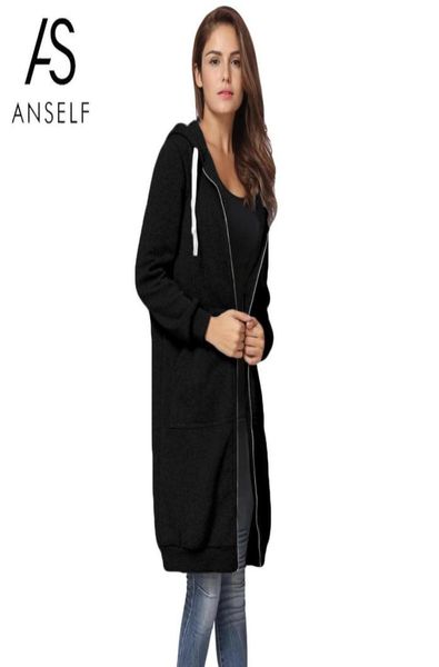 hooded sweatshirt women long coat oversized hoodies pockets zipper solid outerwear jacket 5xl plus size korean fashion tunic 711661, Black
hooded sweatshirt women long coat oversized hoodies pockets zipper solid outerwear jacket 5xl plus size korean fashion tunic 711661, Black