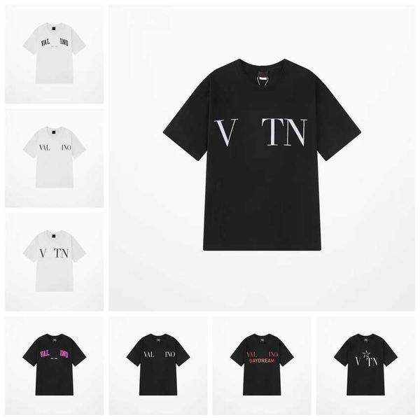 designer luxury valentinoness classic t shirt chest letter printed mens and womens summer breathable high street cotton loose tee, White;black
designer luxury valentinoness classic t shirt chest letter printed mens and womens summer breathable high street cotton loose tee, White;black