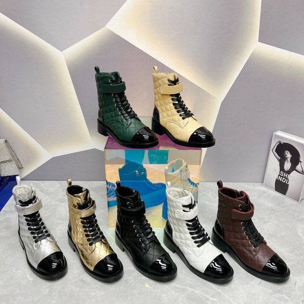 designer c highest quality 2023 autumn/winter new little fragrance lingge martin boots women's panel velcro letter round head lace up g, Black
designer c highest quality 2023 autumn/winter new little fragrance lingge martin boots women's panel velcro letter round head lace up g, Black