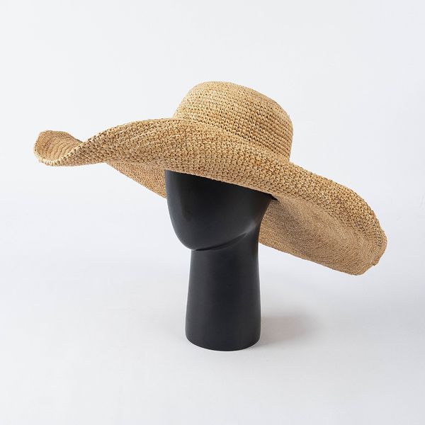 designer casual hand-crocheted raffia overeaves outdoor beach sunshade hats, Blue;gray
designer casual hand-crocheted raffia overeaves outdoor beach sunshade hats, Blue;gray