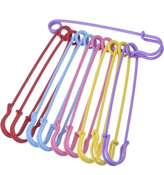 20 pcs steel safety pins blanket pins 4 inch extra large multicolor brooches safety pin 3878225, Silver
20 pcs steel safety pins blanket pins 4 inch extra large multicolor brooches safety pin 3878225, Silver