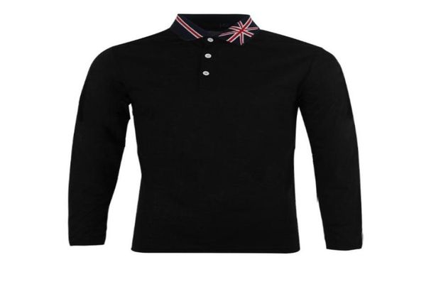 new british style three buckle shirt creative flag lapel fashion simple business casual longsleeved tshirt5331310, White;black
new british style three buckle shirt creative flag lapel fashion simple business casual longsleeved tshirt5331310, White;black