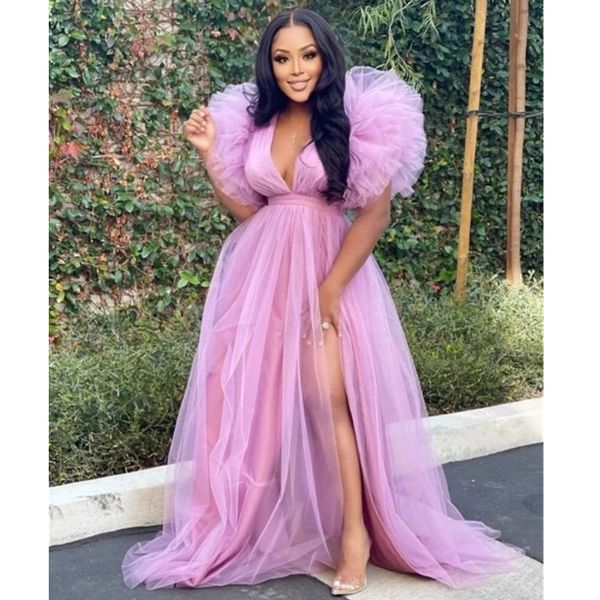 african lilac deep v-neck prom dresses ruffles puffy sleeves evening gowns tulle party ball gown vestidos de 2024, Black
african lilac deep v-neck prom dresses ruffles puffy sleeves evening gowns tulle party ball gown vestidos de 2024, Black