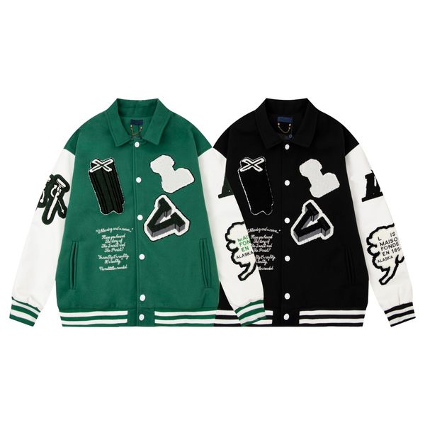 designer mens varsity jacket baseball coat fashion womens letterman jackets embroiderd letter jacket single breasted couples men's clo, Black;brown
designer mens varsity jacket baseball coat fashion womens letterman jackets embroiderd letter jacket single breasted couples men's clo, Black;brown