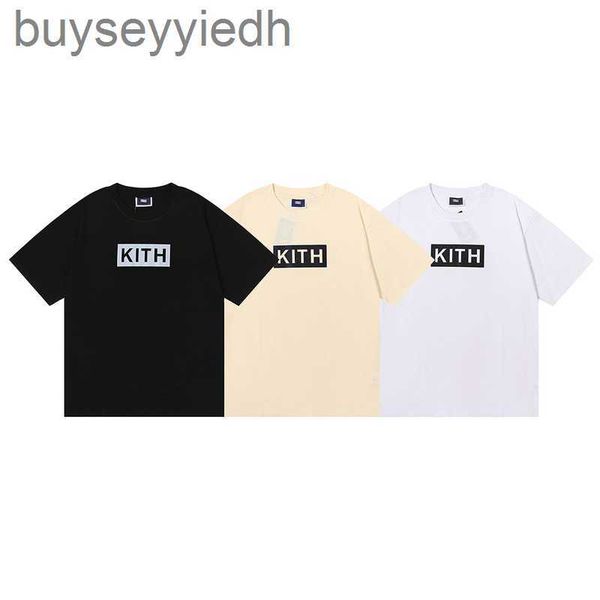 niche fashion kith box printed summer men's and women's loose fitting casual short sleeved t-shirt, White;black
niche fashion kith box printed summer men's and women's loose fitting casual short sleeved t-shirt, White;black
