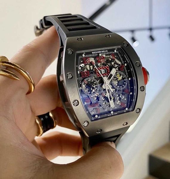 luxury rm dress wrist watch richardmille casual wristwatches series machinery 40 50mm calendar time limited edition rm011 titanium all yi-8s
luxury rm dress wrist watch richardmille casual wristwatches series machinery 40 50mm calendar time limited edition rm011 titanium all yi-8s