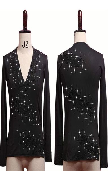latin dance shirts men long sleeve v neck embroidered shiny rhines dancing male competition show wear dn3532 stage7711327, Black;red
latin dance shirts men long sleeve v neck embroidered shiny rhines dancing male competition show wear dn3532 stage7711327, Black;red
