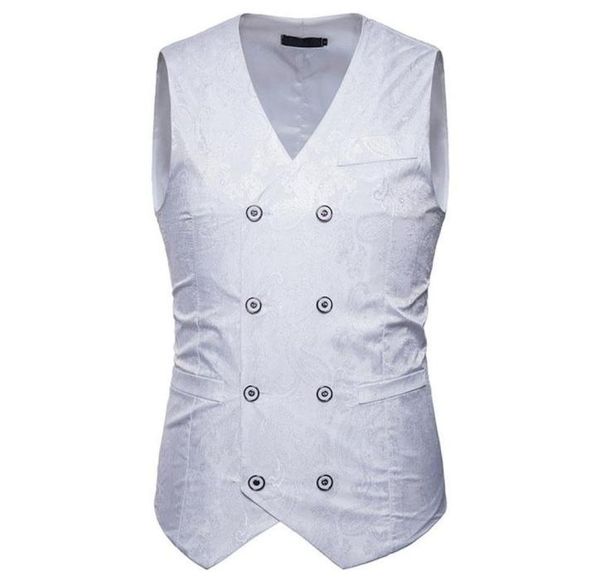 men039s vests white paisley double breasted dress suit vest men 2021 brand slim fit wedding grom prom waistcoat gilet costume x3908996, Black;white
men039s vests white paisley double breasted dress suit vest men 2021 brand slim fit wedding grom prom waistcoat gilet costume x3908996, Black;white