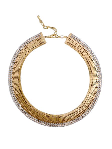 vintage choker necklace for women metal gold diamonds exaggerated chains jewelry women personality luxury necklaces, Golden;silver
vintage choker necklace for women metal gold diamonds exaggerated chains jewelry women personality luxury necklaces, Golden;silver