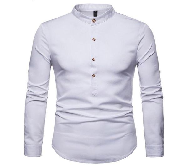 rolled up sleeve shirt men 2021 autumn stand collar mens dress shirts chemise homme henry camiseta men039s casual1797029, White;black
rolled up sleeve shirt men 2021 autumn stand collar mens dress shirts chemise homme henry camiseta men039s casual1797029, White;black