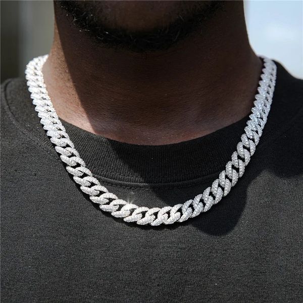 10mm 20mm double row zircon cuban chain men's necklace personalized hip hop fashion jewelry cross border necklace, Silver
10mm 20mm double row zircon cuban chain men's necklace personalized hip hop fashion jewelry cross border necklace, Silver