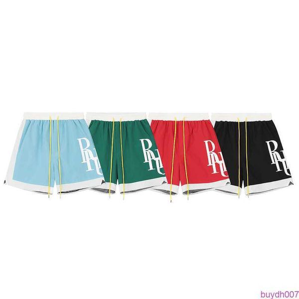 t6f3 men's shorts trendy rhude patchwork contrasting casual beach nylon shorts sports pants, White;black
t6f3 men's shorts trendy rhude patchwork contrasting casual beach nylon shorts sports pants, White;black