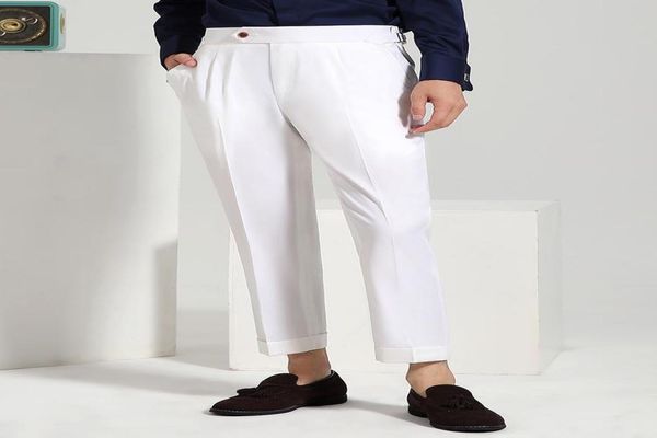 men's suits & blazers 50% wooslim style mens cropped pants 2022 autumn high-waisted leisure business man wear fashion white plus size t, White;black
men's suits & blazers 50% wooslim style mens cropped pants 2022 autumn high-waisted leisure business man wear fashion white plus size t, White;black