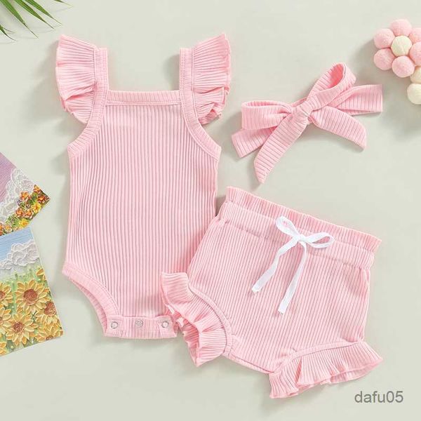 clothing sets 2023-04-12 lioraitiin 0-18m toddler girls 3pcs summer clothes fly sleeve solid romper drawstring short pants headband r230814, White
clothing sets 2023-04-12 lioraitiin 0-18m toddler girls 3pcs summer clothes fly sleeve solid romper drawstring short pants headband r230814, White