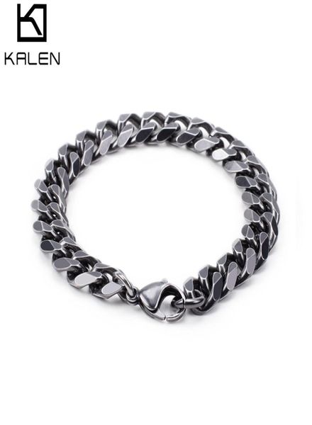 retro 316 stainless steel brushed link chain bracelets for men biker matte hand chain wrist wrap bracelets jewelry4116311, Black
retro 316 stainless steel brushed link chain bracelets for men biker matte hand chain wrist wrap bracelets jewelry4116311, Black