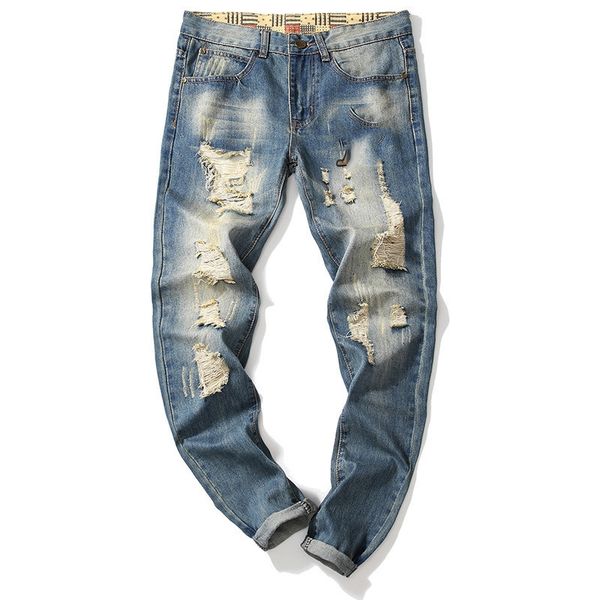 2023 spring and autumn new elastic slim straight leg loose men's jeans casual fashion trend high-grade pants, Blue
2023 spring and autumn new elastic slim straight leg loose men's jeans casual fashion trend high-grade pants, Blue