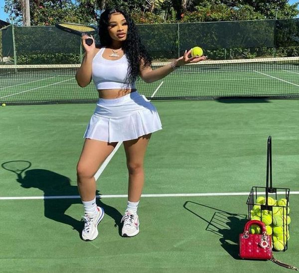 running sets two piece sports set for women tennis skirt sleeveless crop female fitness gym clothes badminton skirts golf suit9659470, Black;blue
running sets two piece sports set for women tennis skirt sleeveless crop female fitness gym clothes badminton skirts golf suit9659470, Black;blue