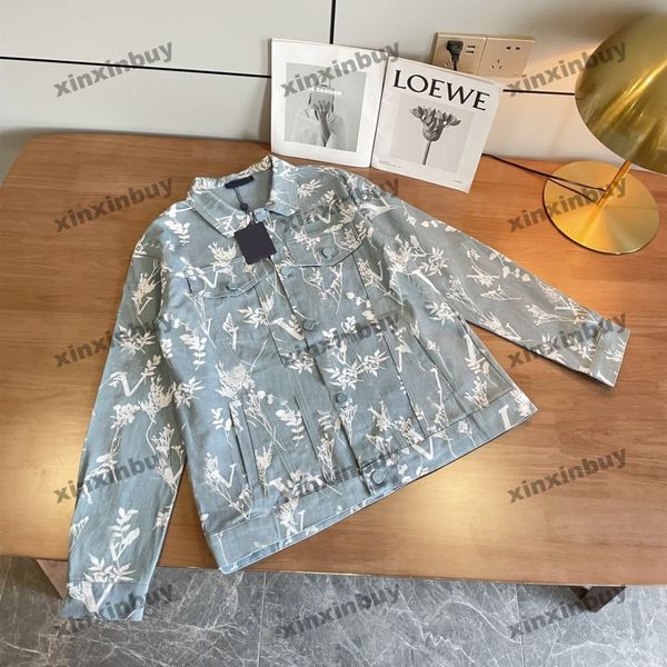 xinxinbuy men designer coat jacket denim branch printing pocket long sleeve women gray black khaki blue xs-xl, Black;brown
xinxinbuy men designer coat jacket denim branch printing pocket long sleeve women gray black khaki blue xs-xl, Black;brown