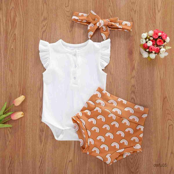 clothing sets toddler baby girl clothing set off shoulder solid cotton romper printed shorts headband cute outfit set r230814, White
clothing sets toddler baby girl clothing set off shoulder solid cotton romper printed shorts headband cute outfit set r230814, White