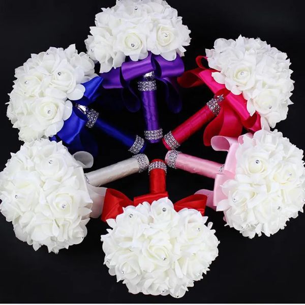 elegant rose artificial bridal flowers bride bouquet wedding bouquet crystal royal blue silk ribbonzz
elegant rose artificial bridal flowers bride bouquet wedding bouquet crystal royal blue silk ribbonzz