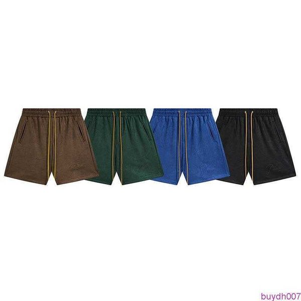 6x0r men's shorts trendy summer rhude embroidered elastic casual shorts for men women high street capris with drawstring straight tube, White;black
6x0r men's shorts trendy summer rhude embroidered elastic casual shorts for men women high street capris with drawstring straight tube, White;black