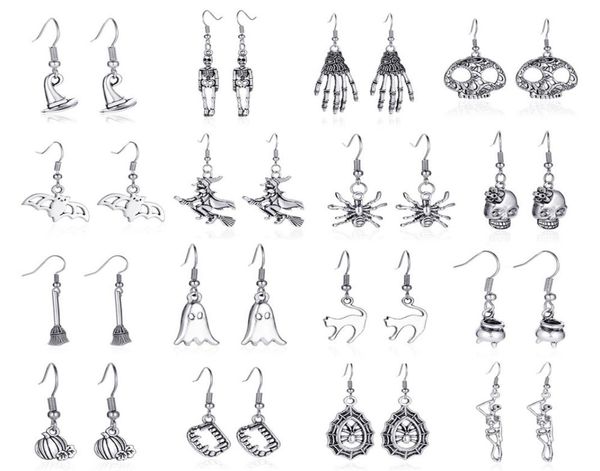 halloween earrings simple retro skull spider ghost witch magic hat bat distressed earrings -border holiday jewelry horror feat6958469, Golden;silver
halloween earrings simple retro skull spider ghost witch magic hat bat distressed earrings -border holiday jewelry horror feat6958469, Golden;silver
