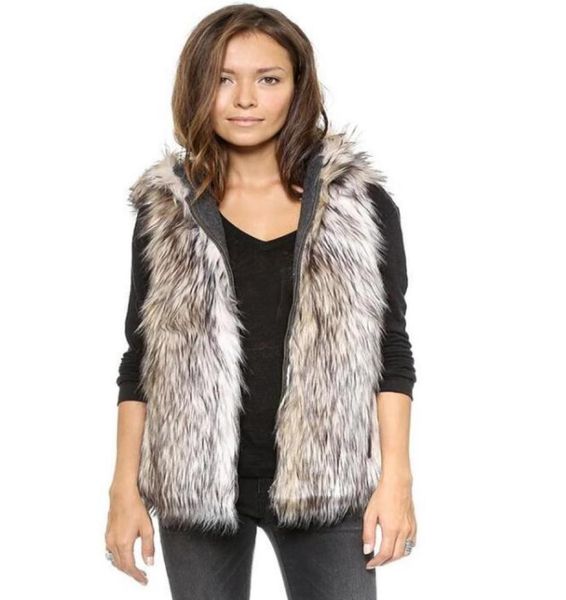 2017 spring faux fur vest femme hooded vest outwear short coat special slim ladies coats women blackwhite plus7515172, Black
2017 spring faux fur vest femme hooded vest outwear short coat special slim ladies coats women blackwhite plus7515172, Black