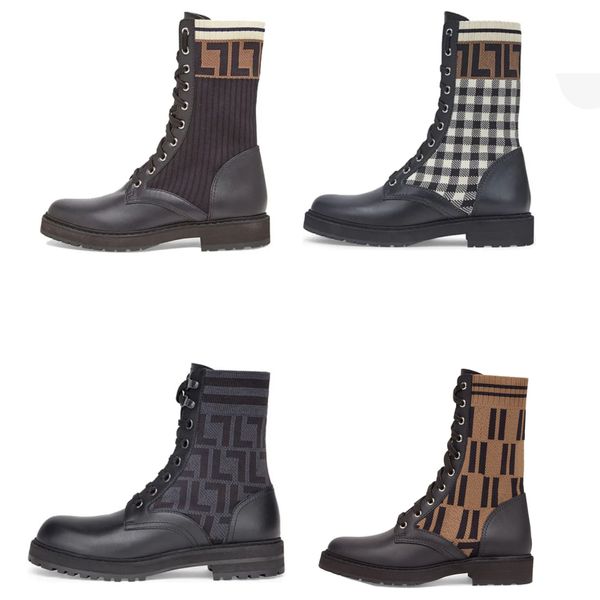 brand designer women's boots martin boots knitted socks round toe elastic knitted leather motorcycle boots combat shoes, Black
brand designer women's boots martin boots knitted socks round toe elastic knitted leather motorcycle boots combat shoes, Black