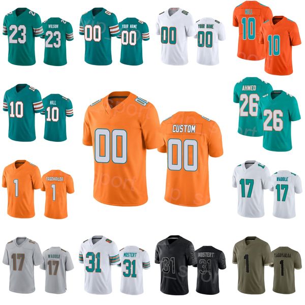 custom football 26 salvon ahmed jersey 10 tyreek hill 17 jaylen waddle 1 tua tagovailoa 31 raheem mostert 23 jeff wilson jr turn back the cl, Black;red
custom football 26 salvon ahmed jersey 10 tyreek hill 17 jaylen waddle 1 tua tagovailoa 31 raheem mostert 23 jeff wilson jr turn back the cl, Black;red