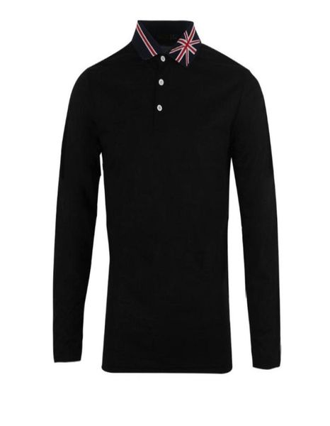 new british style three buckle shirt creative flag lapel fashion simple business casual longsleeved tshirt1933796, White;black
new british style three buckle shirt creative flag lapel fashion simple business casual longsleeved tshirt1933796, White;black