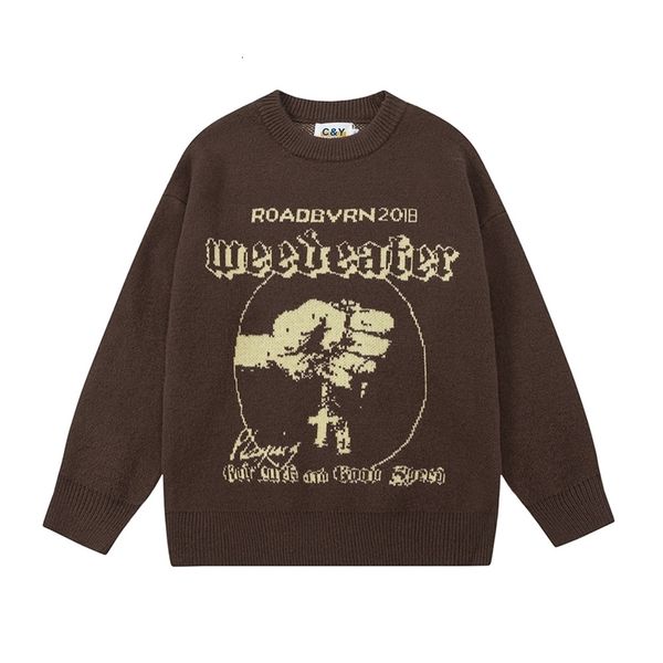 men's sweaters harajuku hands cross letter print vintage ropa hombre pullover for men baggy y2k pull homme knitted clothes oversized p2, White;black
men's sweaters harajuku hands cross letter print vintage ropa hombre pullover for men baggy y2k pull homme knitted clothes oversized p2, White;black
