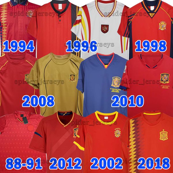 final spain retro soccer jersey 1994 96 98 pique puyol r.hierro a.iniesta 2002 2008 raul david villa 2010 2012 xavi guerrero 2018 guardiola, Black;yellow
final spain retro soccer jersey 1994 96 98 pique puyol r.hierro a.iniesta 2002 2008 raul david villa 2010 2012 xavi guerrero 2018 guardiola, Black;yellow