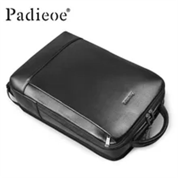 padieoe full head leather backpack 16-inch computer bag schoolbag business leather men's bag a4, Black
padieoe full head leather backpack 16-inch computer bag schoolbag business leather men's bag a4, Black