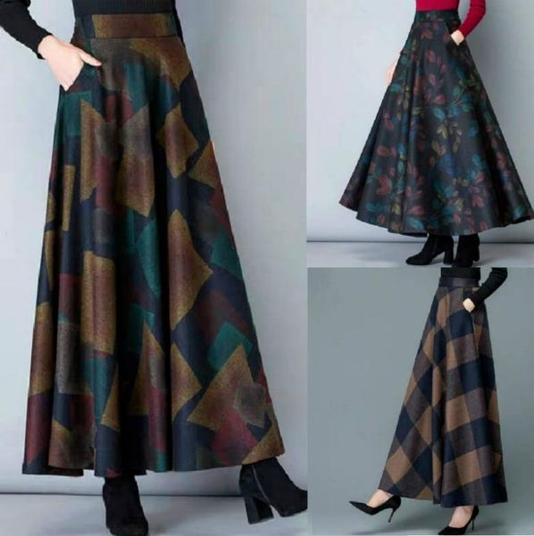 autumn and winter woolen skirt high waist thin versatile pockets long skirt elastic waist aline big skirt 2203094680266, Black
autumn and winter woolen skirt high waist thin versatile pockets long skirt elastic waist aline big skirt 2203094680266, Black