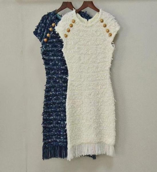 2021 fw whiteroyal blue knitting dress sleeveless tassels buttons bodycon dresses designer party prom vestidos de festa 81628964962, Black
2021 fw whiteroyal blue knitting dress sleeveless tassels buttons bodycon dresses designer party prom vestidos de festa 81628964962, Black
